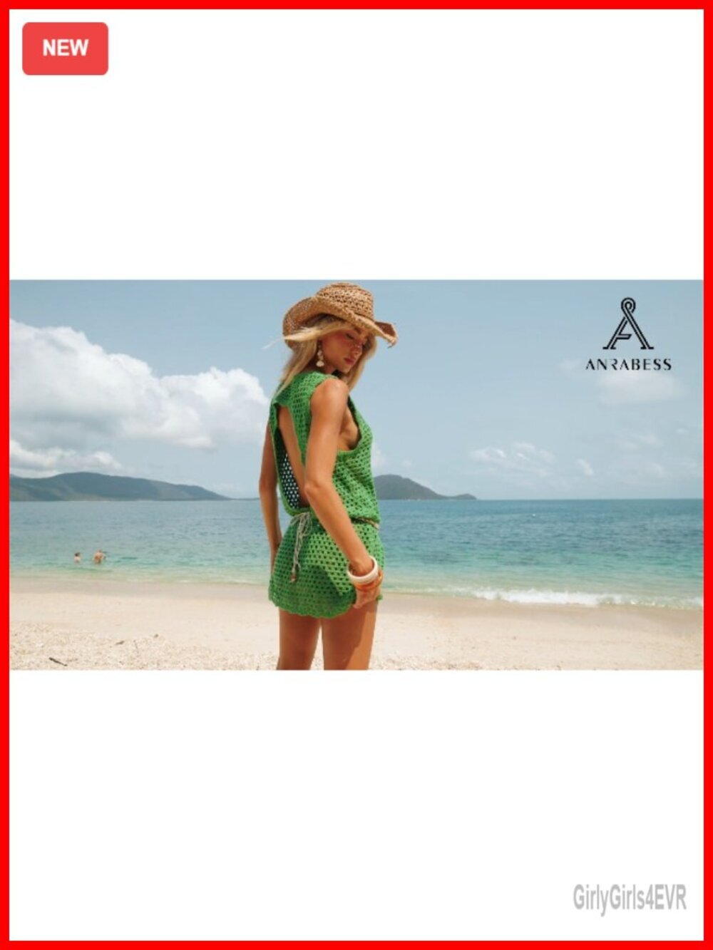 V Neck Knit Crochet Backless Swimsuit Cover Up Dress - Picture 7 of 7